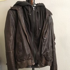 All Saints Bomber jacket lamb leather